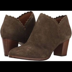 Jack Rogers Marianne Suede Bootie Olive Brand New!